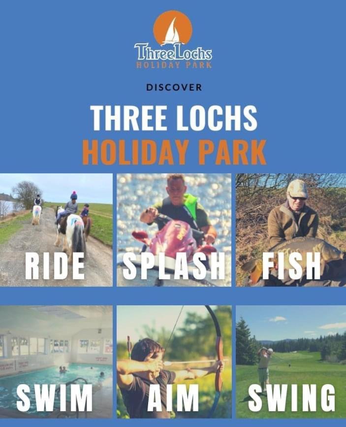 Three Lochs Holiday Caravan For Families And Couples Balminnoch Eksteriør billede
